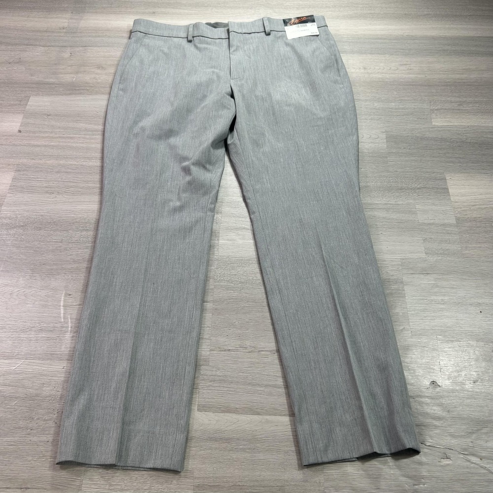 Egara Pants Mens 38x30 Gray Stretch Slim Fit Dress Slacks 20T2S49210